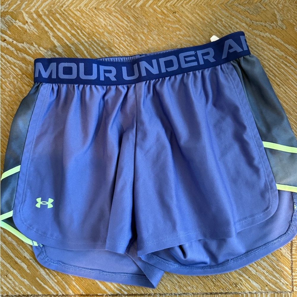 Under Armour Blue Athletic Shorts with Elastic Waistband